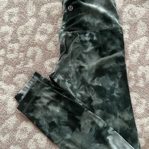 lululemon athletica Green Tie-Dye Leggings